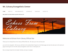 Tablet Screenshot of echoesfromcalvary.com